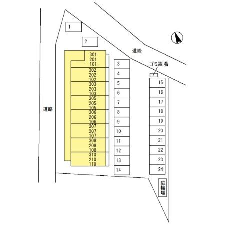 プレミスト　Ⅶの区画図
