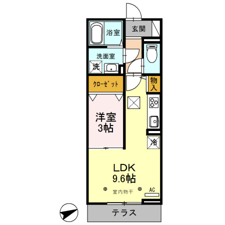 プレミスト　Ⅶの間取り