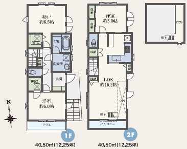 練馬区関町北4丁目　新築一戸建　西武新宿線　武蔵関の間取り