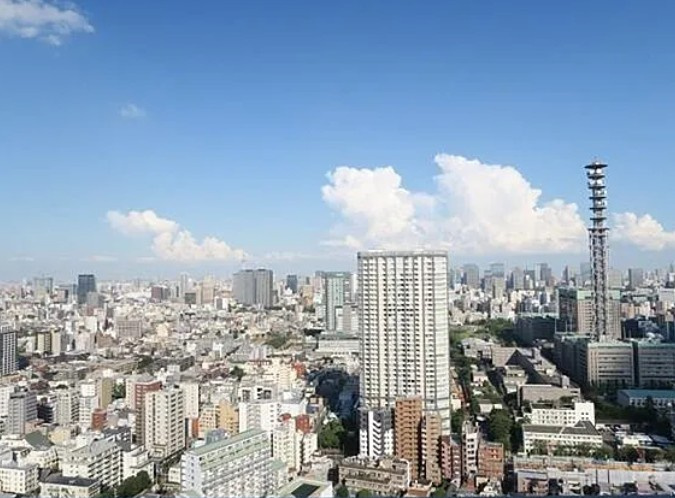 河田町ガーデン クラブフロアの展望