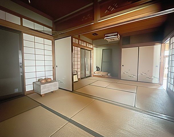 中古戸建　熊谷市中西1丁目の和室|※AIにより和室の家具を取り除く加工をしております。