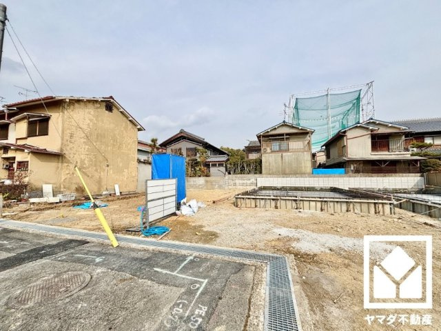 八幡市八幡園内　2期　1号地の前面道路含む現地写真|2月5日　現地写真更新