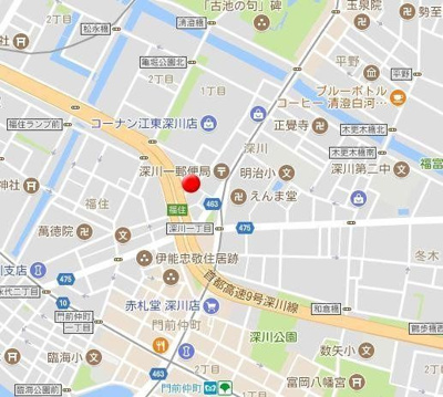 【地図】 | メイクスデザイン門前仲町GROVE（メイクスデザイン門前仲町グローブ）