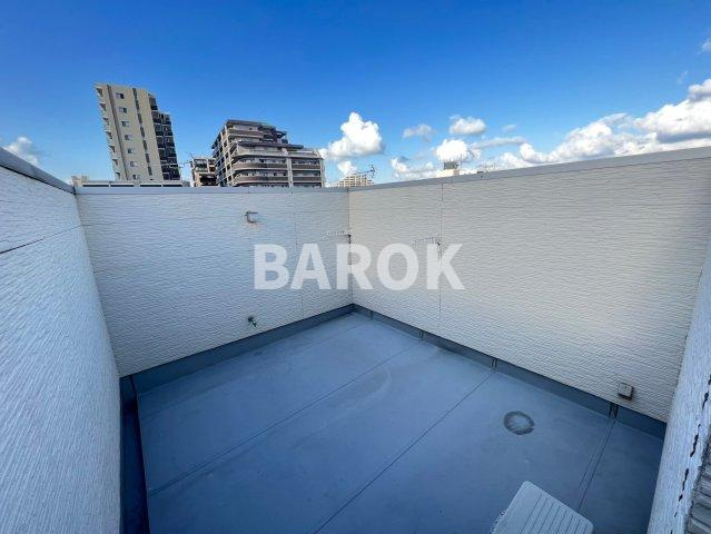 福岡市中央区清川２丁目のアパートのバルコニー