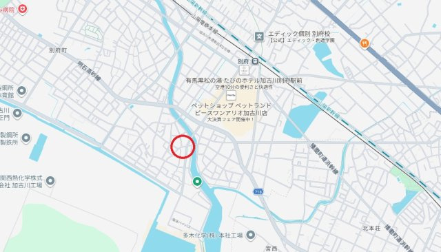 ホーユウパレス加古川　山陽電鉄「別府駅」徒歩10分の地図