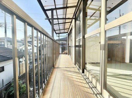 【中古】入間郡毛呂山町南台リフォーム中古住宅のバルコニー|陽当り良好なバルコニーです！