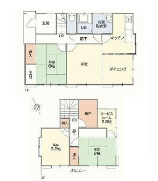 【中古】入間郡毛呂山町南台リフォーム中古住宅の間取り