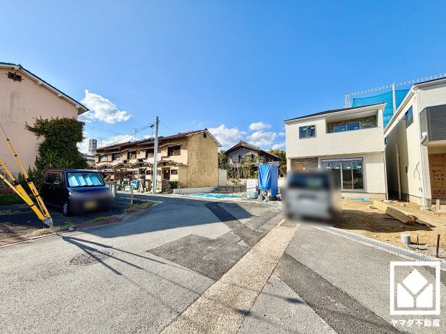 八幡市八幡園内　2期　2号地の前面道路含む現地写真|4月5日　現地写真更新