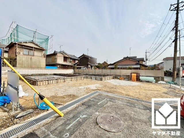 八幡市八幡園内　2期　2号地の前面道路含む現地写真|2月5日　現地写真更新