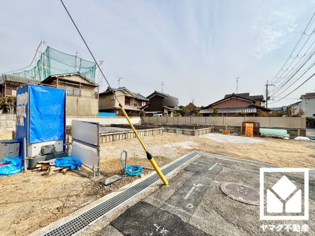 八幡市八幡園内　2期　2号地の前面道路含む現地写真|2月5日　現地写真更新