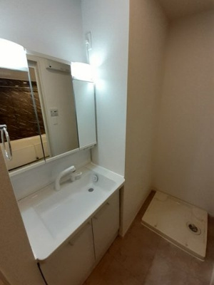 【洗面所】 | デリス・シャルマンⅡ | スペースが確保できる洗面所です