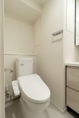 【トイレ】 | パークアクシス落合東中野 | 温水洗浄便座。