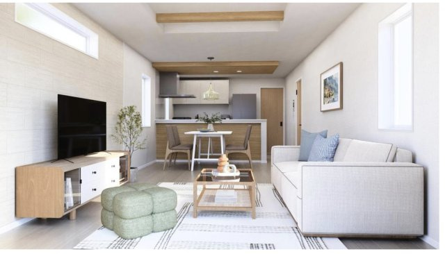 【居間・リビング】 | 熊谷市本石　グランファーレ　新築戸建　（シリーズ名）　全1棟