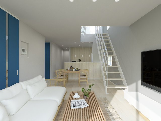 南区観音町｜名古屋市の戸建ならホームアップの居間・リビング|【売主施工例】