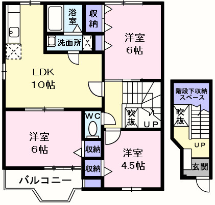 サンパティーク・ロジュマンの間取り