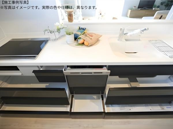 久原南一丁目　新築のキッチン|※施工事例写真です。実際の仕様や色は異なります。