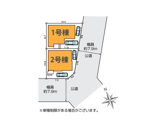 さいたま市見沼区東大宮　56期　新築一戸建て　KEIAI GRACE　02の区画図|2号棟