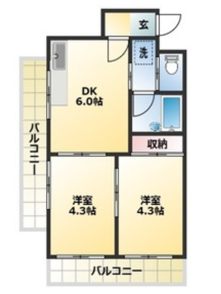 エステートマリンの間取り