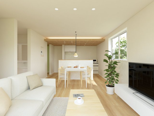 南区観音町｜名古屋市の戸建ならホームアップの居間・リビング|【売主施工例】