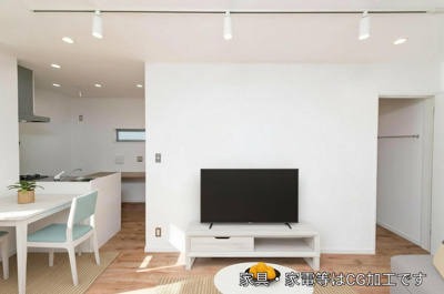 【キッチン】 | 白鳩ヴィラB | ※ＣＧ家具を配置したお部屋の画像です。