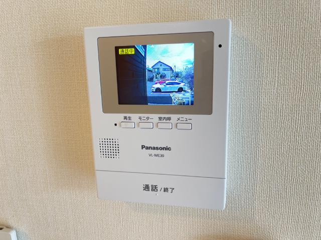 西宮市山口町　アパート新築工事のセキュリティ|カメラ付インターホン（イメージ）