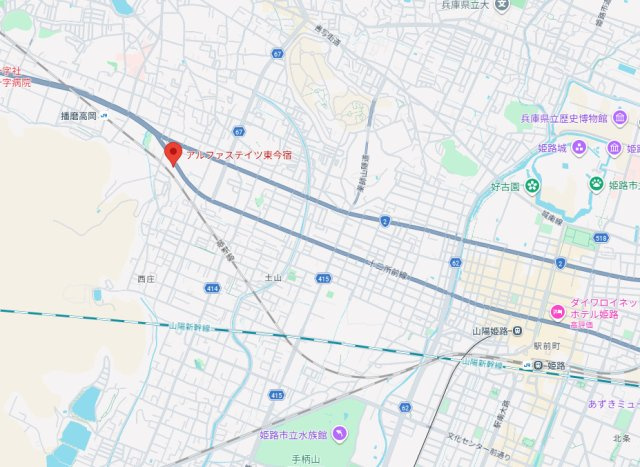 アルファステイツ東今宿　8階の地図