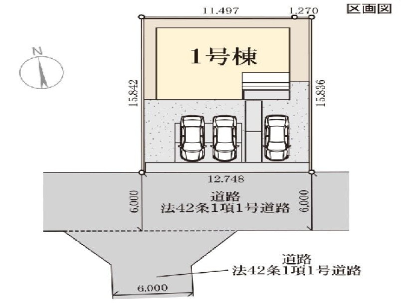 岩舟町静　新築戸建9-1の区画図