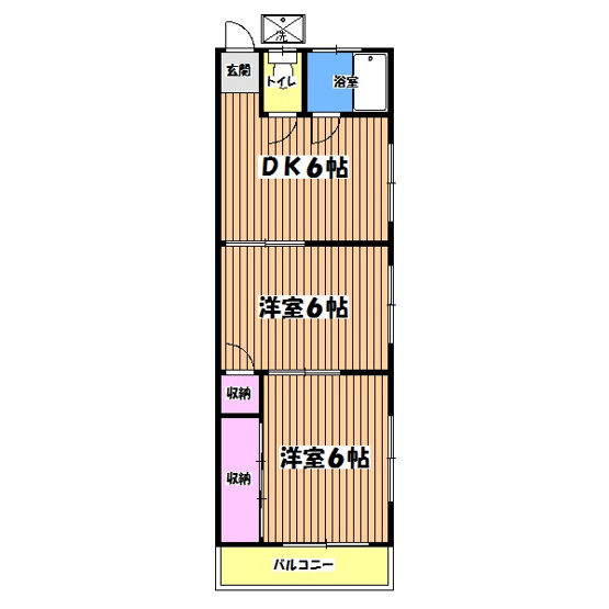 【間取り】 | コーポ落合