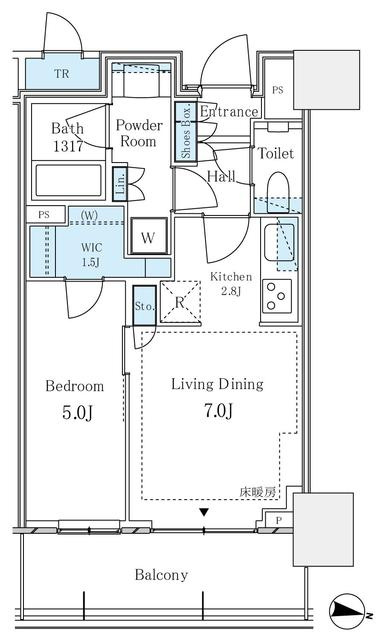 パークタワー西新宿の間取り