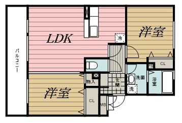 リビングタウン稲毛の杜Ｃの間取り