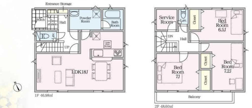 鴻巣市鴻巣第1　CRADLE GARDEN　新築戸建　全3棟　1号棟の画像