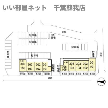 PARK　HILLS　MIYAKO　Ｇの区画図