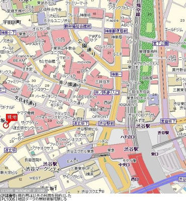 【地図】 | トップ・ルーム道玄坂