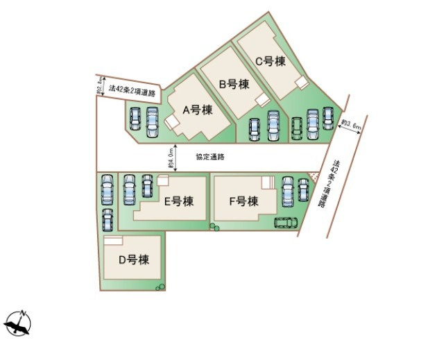 那覇市三原３丁目＼E号棟／の区画図