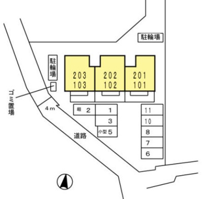 【区画図】 | ソレイユ鈴の宮