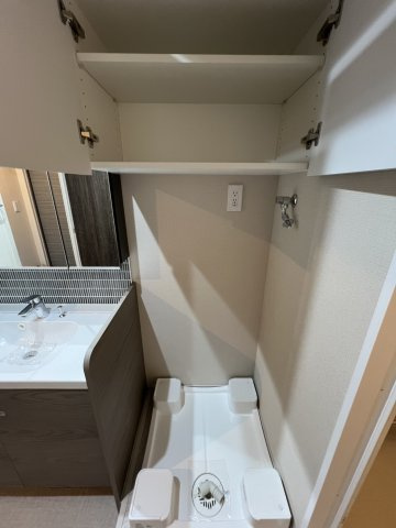 室内に洗濯機置けます！