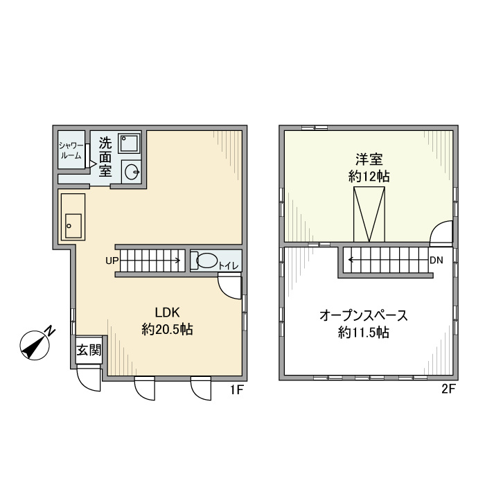 中目黒３丁目テラスハウスの間取り