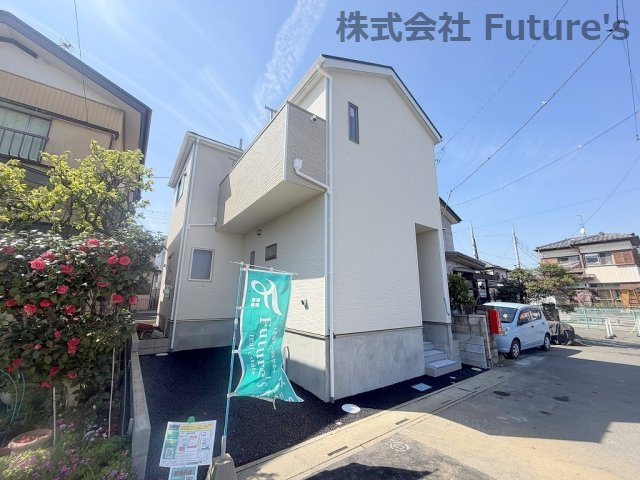 三郷市天神1丁目　新築戸建　全1棟の外観|現地の写真になります。