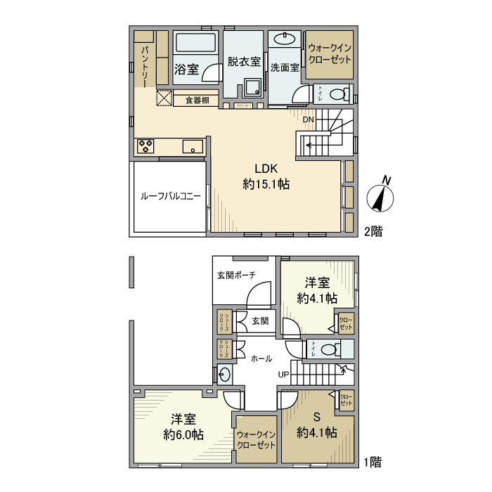 西久保町戸建の間取り