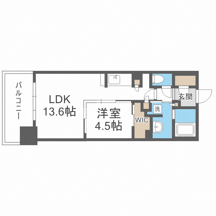 OPUS RESIDENCE SHINSAIBASHISOUTHの間取り