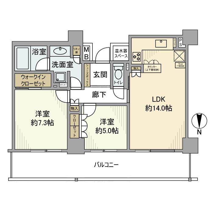 ニューシティ東戸塚タワーズシティＢｅタワーの間取り