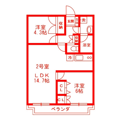 アルバグランデの間取り