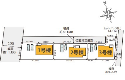 水戸市小吹町2期の区画図|区画図です。