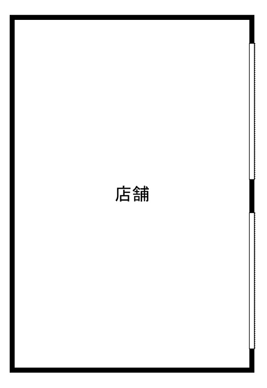 メゾンマツバ店舗の間取り