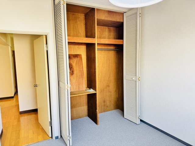 グリーンヒル寺田　１２５号棟の収納|～収納力の高いクローゼット完備～