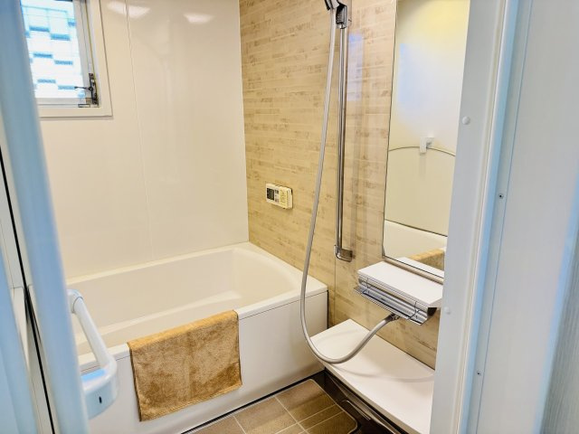 グリーンヒル寺田　１２５号棟の浴室|～新規交換したキレイなバスルーム　気持ち良く湯船に浸かる事が出来ます～