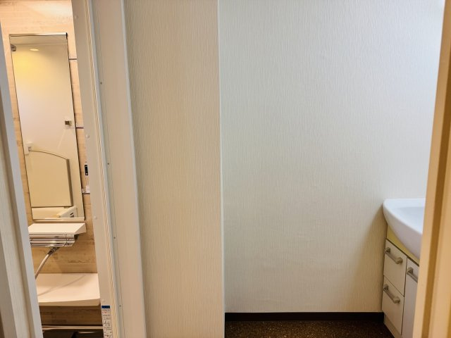 グリーンヒル寺田　１２５号棟の脱衣所|～洗面・脱衣スペース～