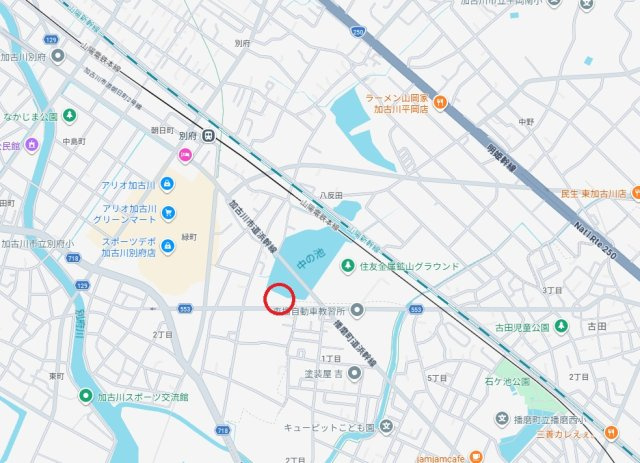 サクラメント東加古川　　山陽電鉄「別府駅」徒歩9分の地図