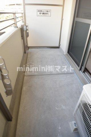 レグルス阿倍野のバルコニー