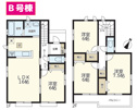【間取り】 | 沼津市下香貫汐入B号棟　間取り図